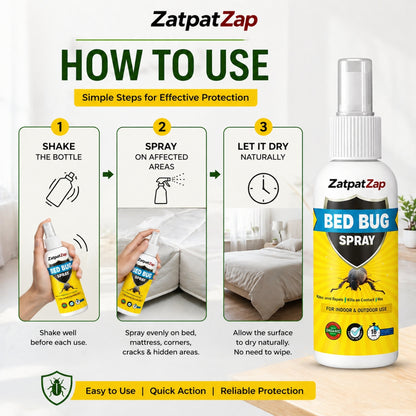 ZatpatZap Bed Bug Protection for Everyday Use 100ML