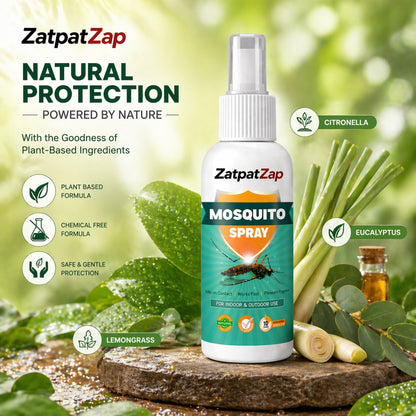 ZatpatZap Mosquito Spray – Indoor & Outdoor Protection 100ML