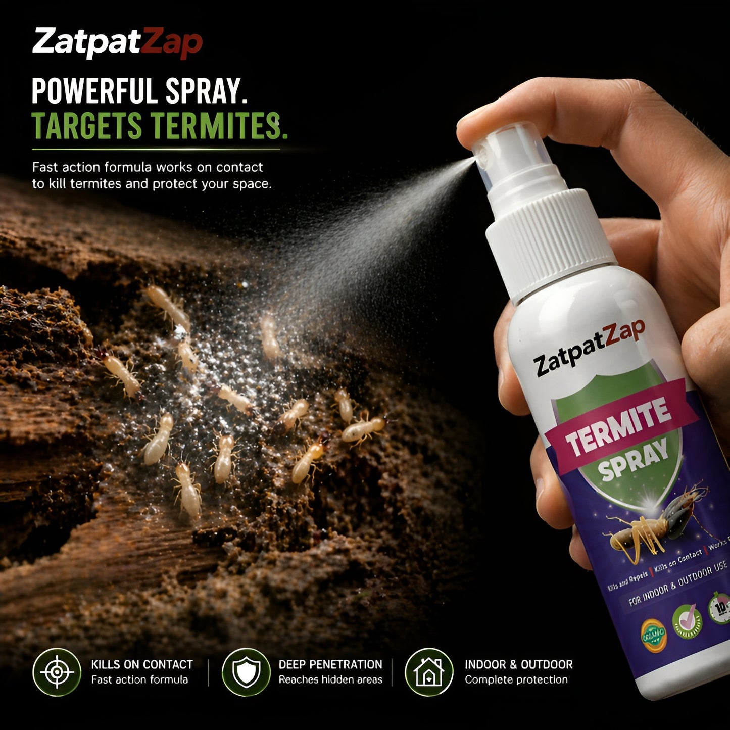 ZatpatZap Termite Spray – Fast & Powerful Termite Killer